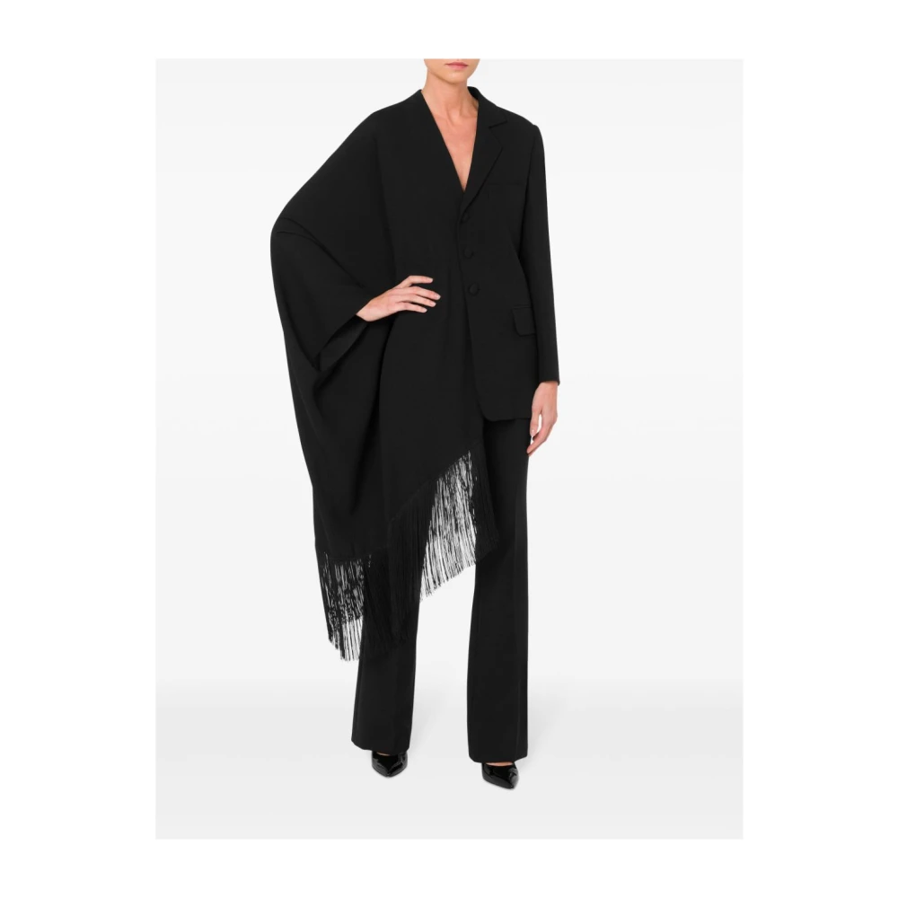 Moschino Zwarte Jassen voor Stijlvolle Look Black Dames