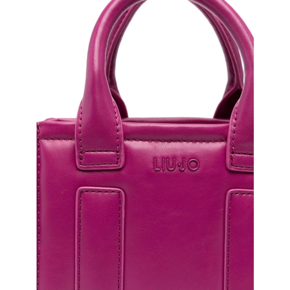 Liu Jo Fuchsia Eco Leren Gewatteerde Tas Pink Dames
