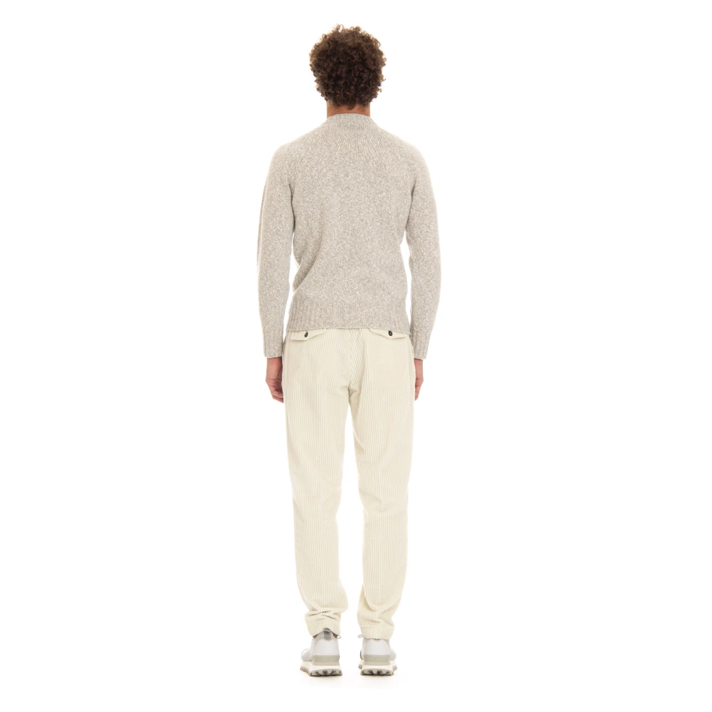 Drumohr Bicolor Raglan Trui Grijs Gray Heren