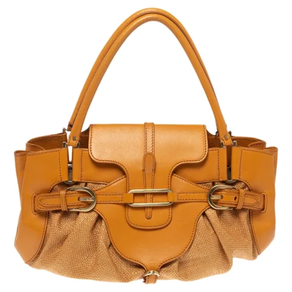 Jimmy Choo Pre-owned Raffia handbags Orange Dames