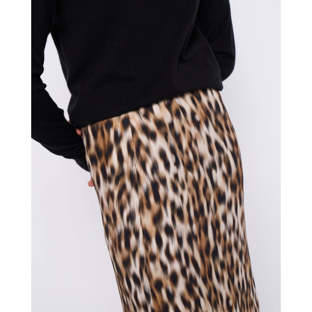 Silvian Heach Bruine Midi Rok Brown Dames