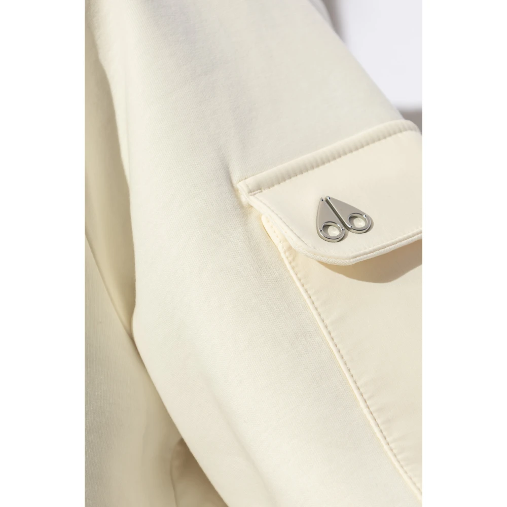 Moose Knuckles T-shirt met mouwzak Beige Dames