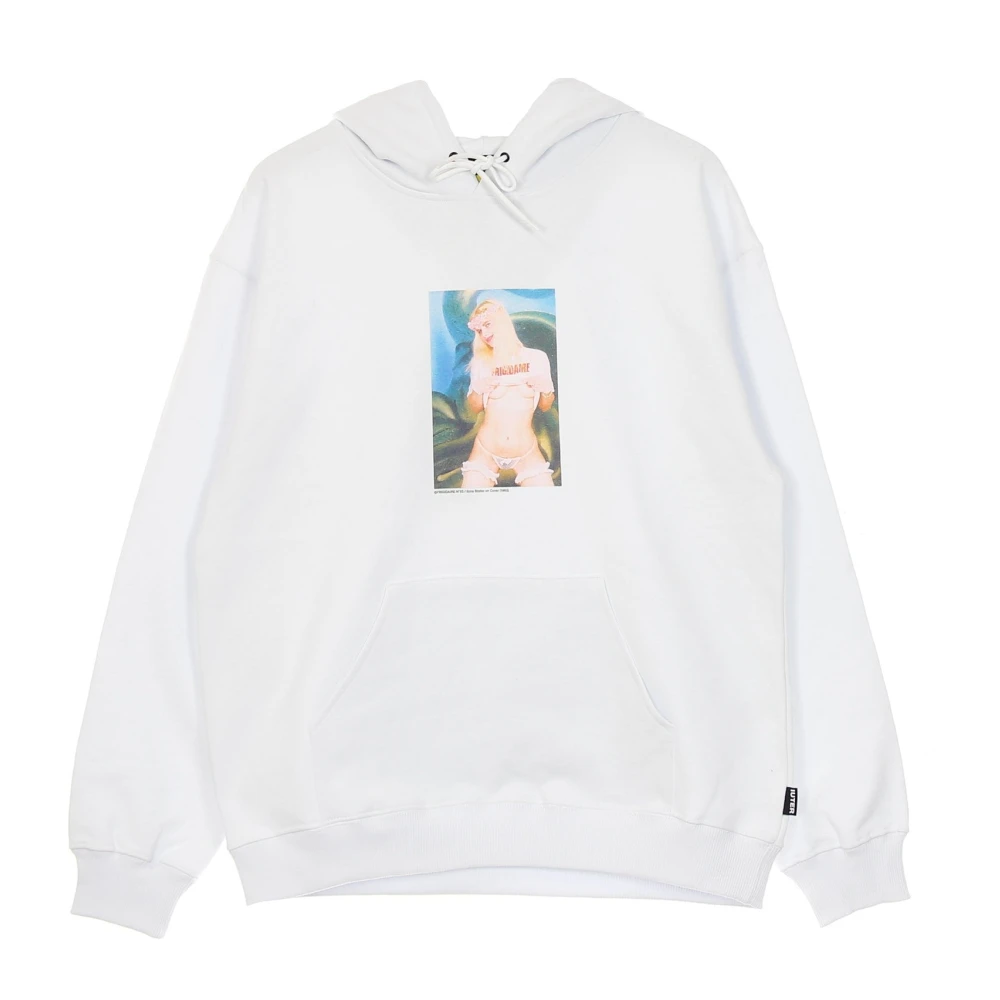 Iuter Men's White Lightweight Hooded Sweatshirt With Print - Hoodies - Xs - Sweatshirts & Hoodies