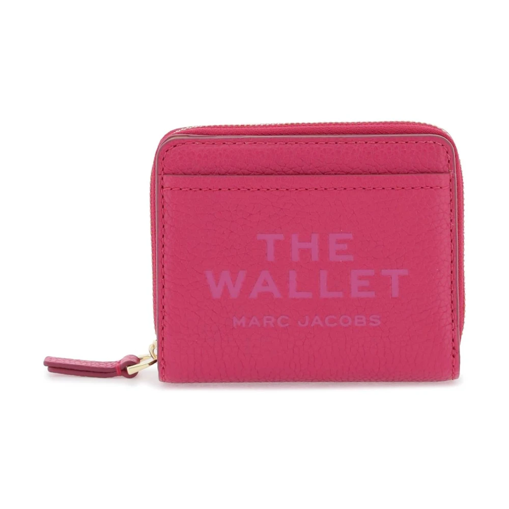 Marc Jacobs Compacte portemonnee met gedurfde branding Purple Dames