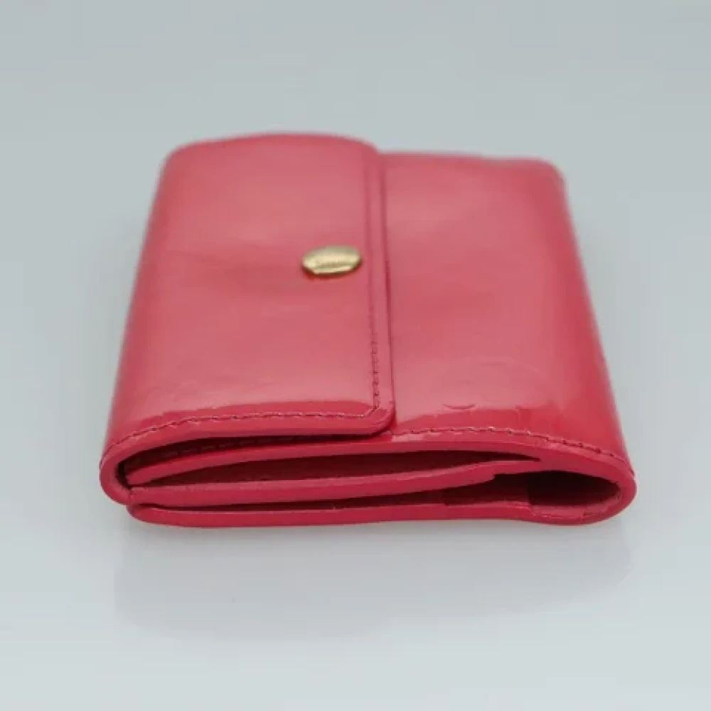 Louis Vuitton Vintage Pre-owned Leather wallets Red Dames
