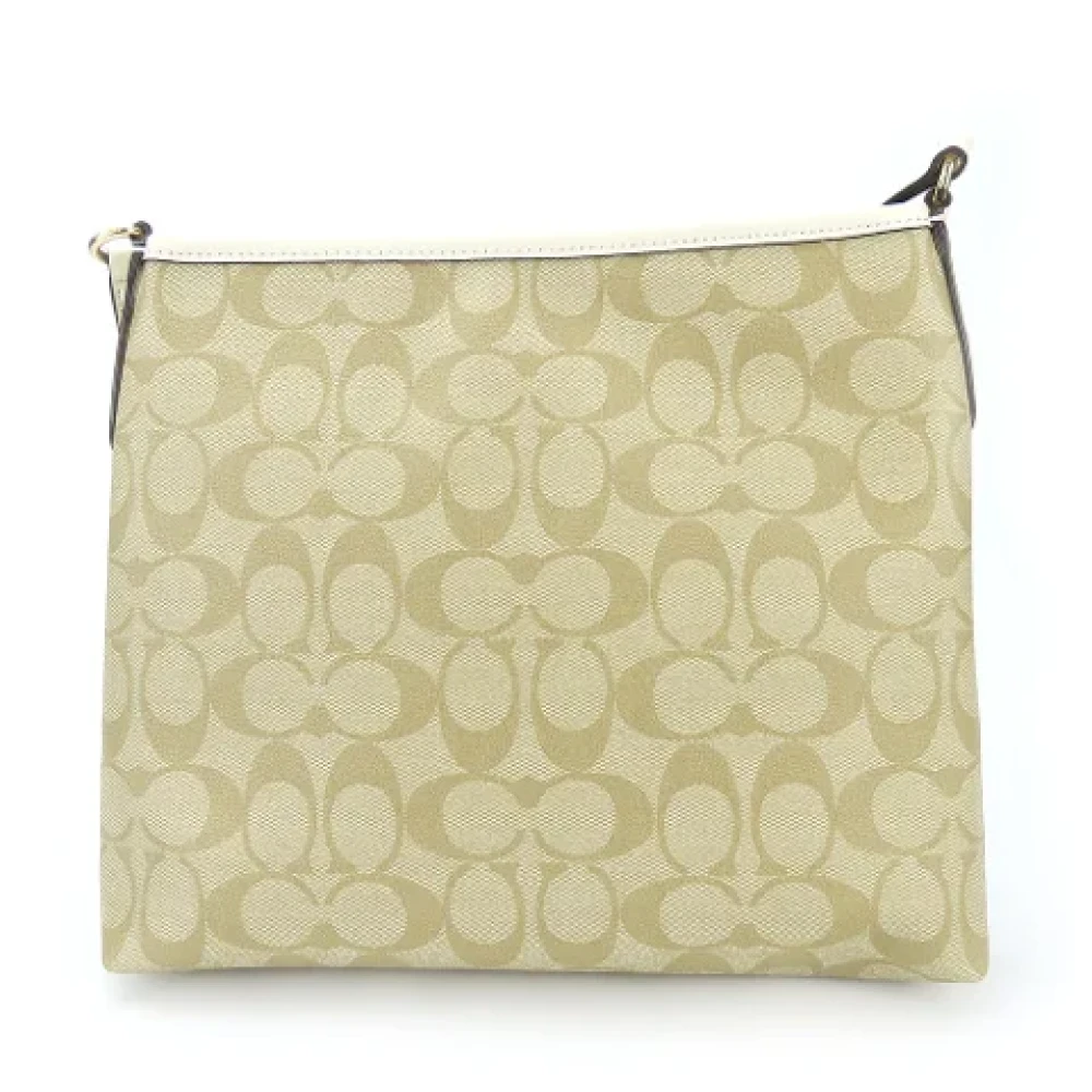 Coach Pre-owned Plastic shoulder-bags Beige Dames