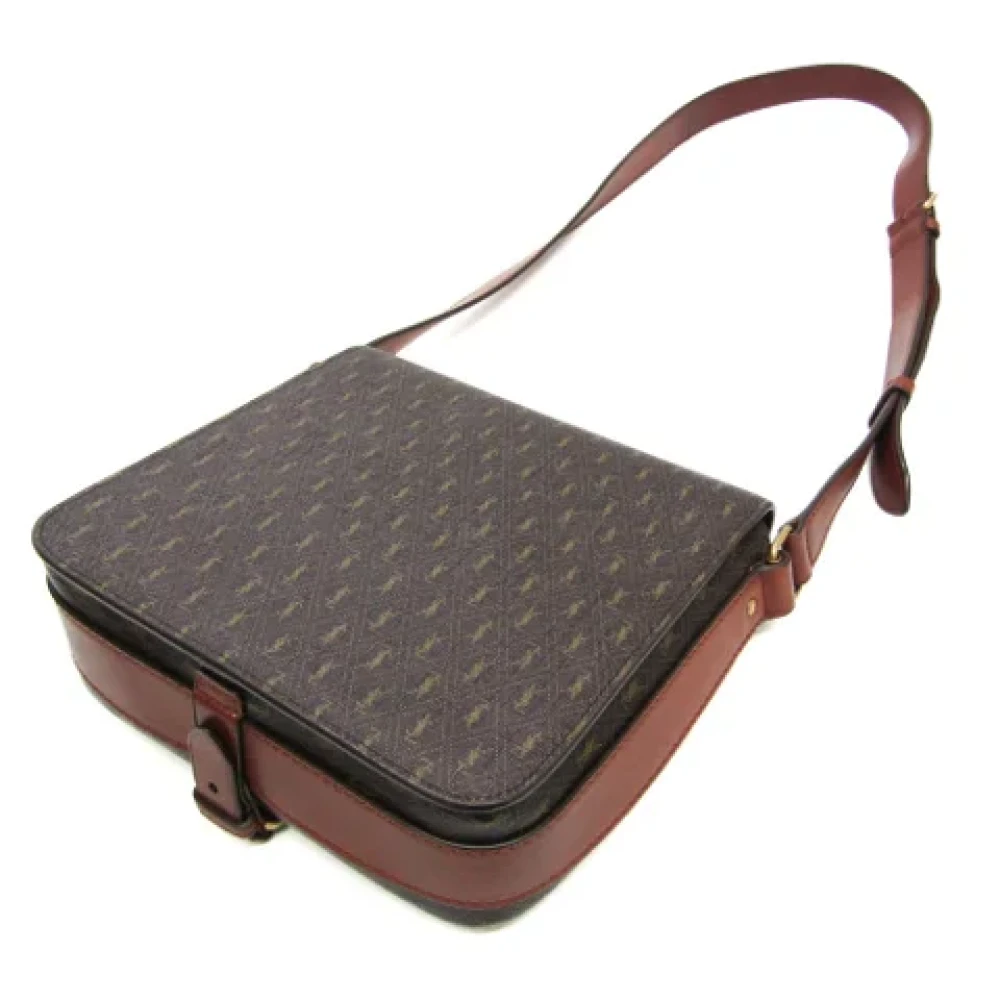 Yves Saint Laurent Vintage Pre-owned Leather shoulder-bags Brown Dames