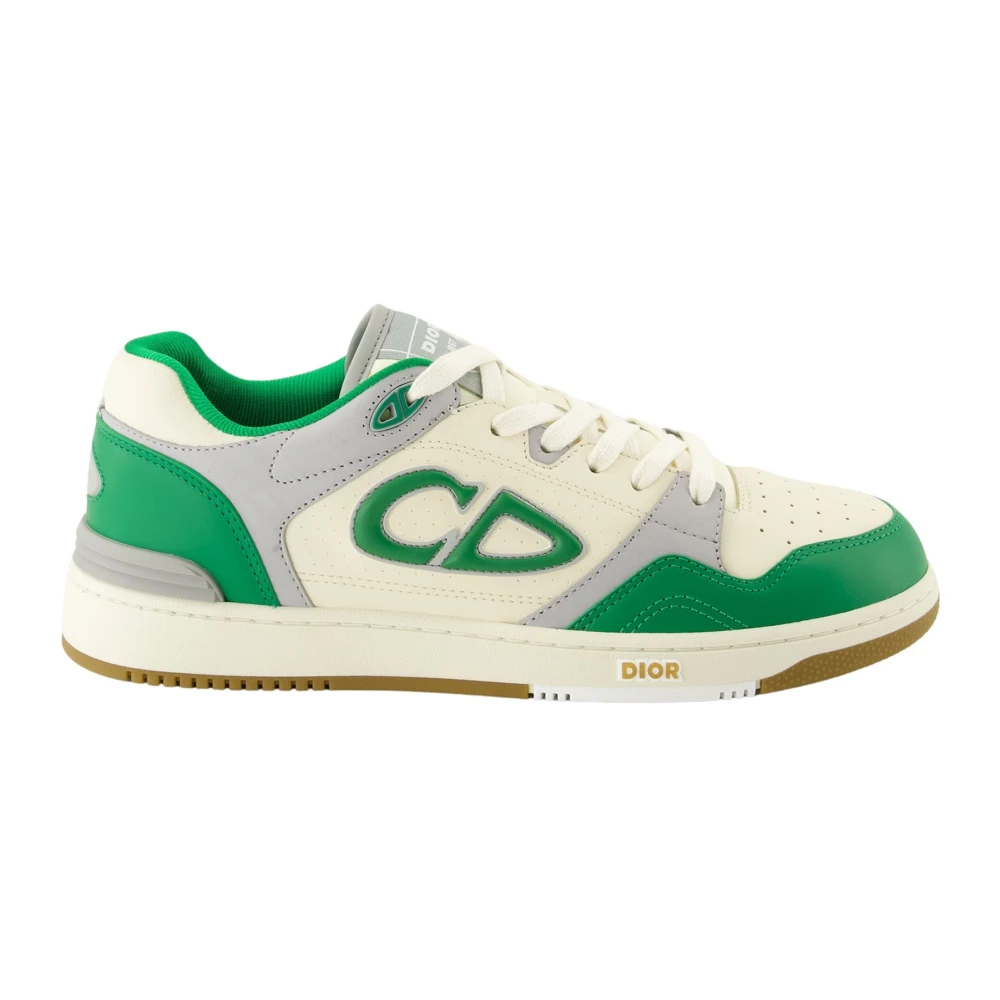 Dior Groene Bicolor Leren Manden Heren Schoenen Veelkleurig Multicolor