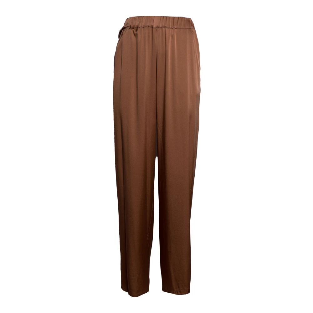 Kangra Women's Brown Palazzo Trousers - Wide Trousers - Xs - Trousers