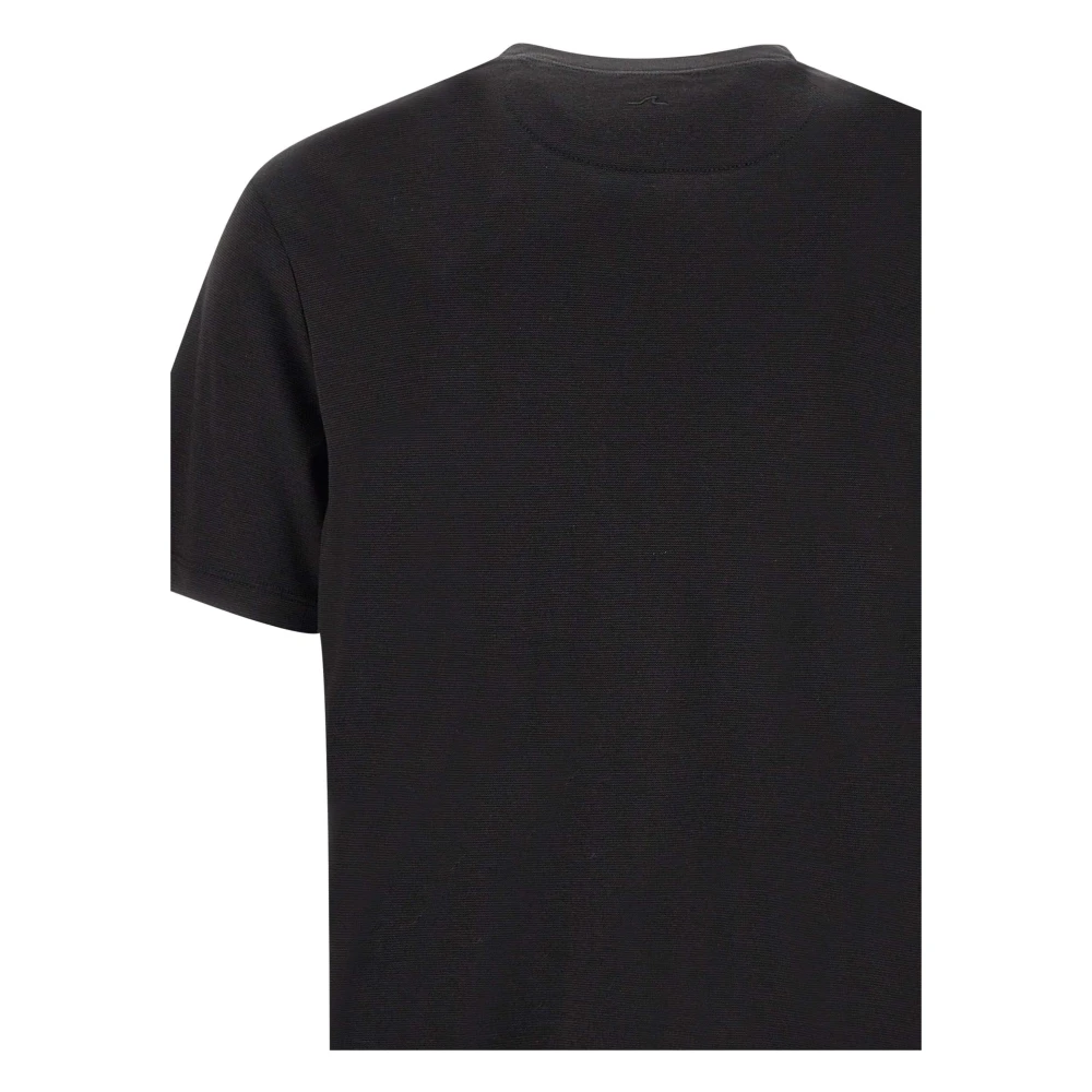 PAUL & SHARK Zwart Katoenblend T-shirt met Logo Black Heren