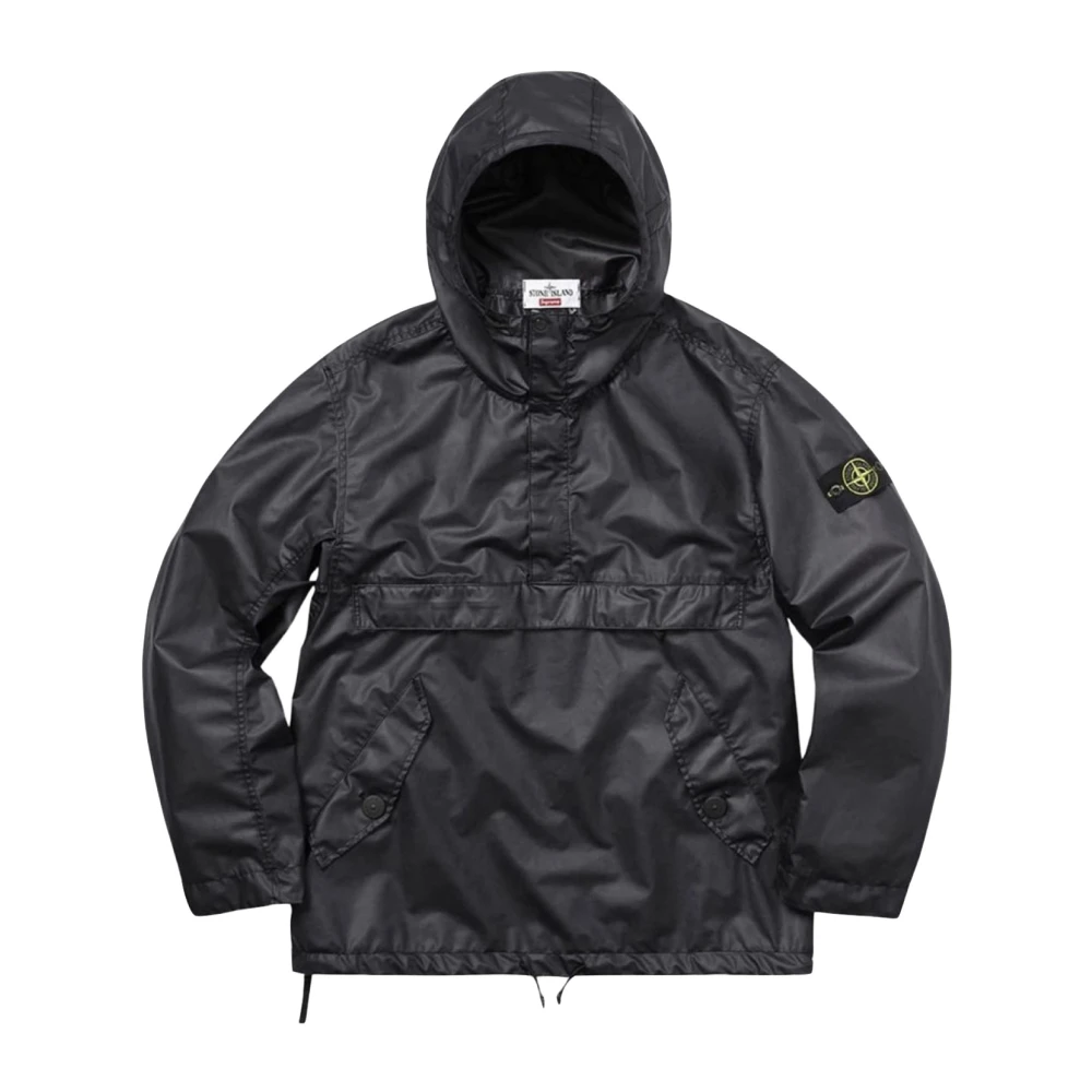 Stone Island Beperkte Oplage Zwarte Anorak Black Heren