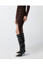 jupe-midi-en-tricot-cotele-marron-fonce