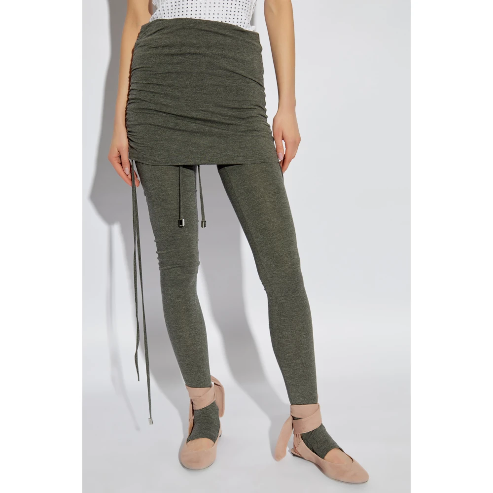 The Attico Leggings met een vouw Gray Dames