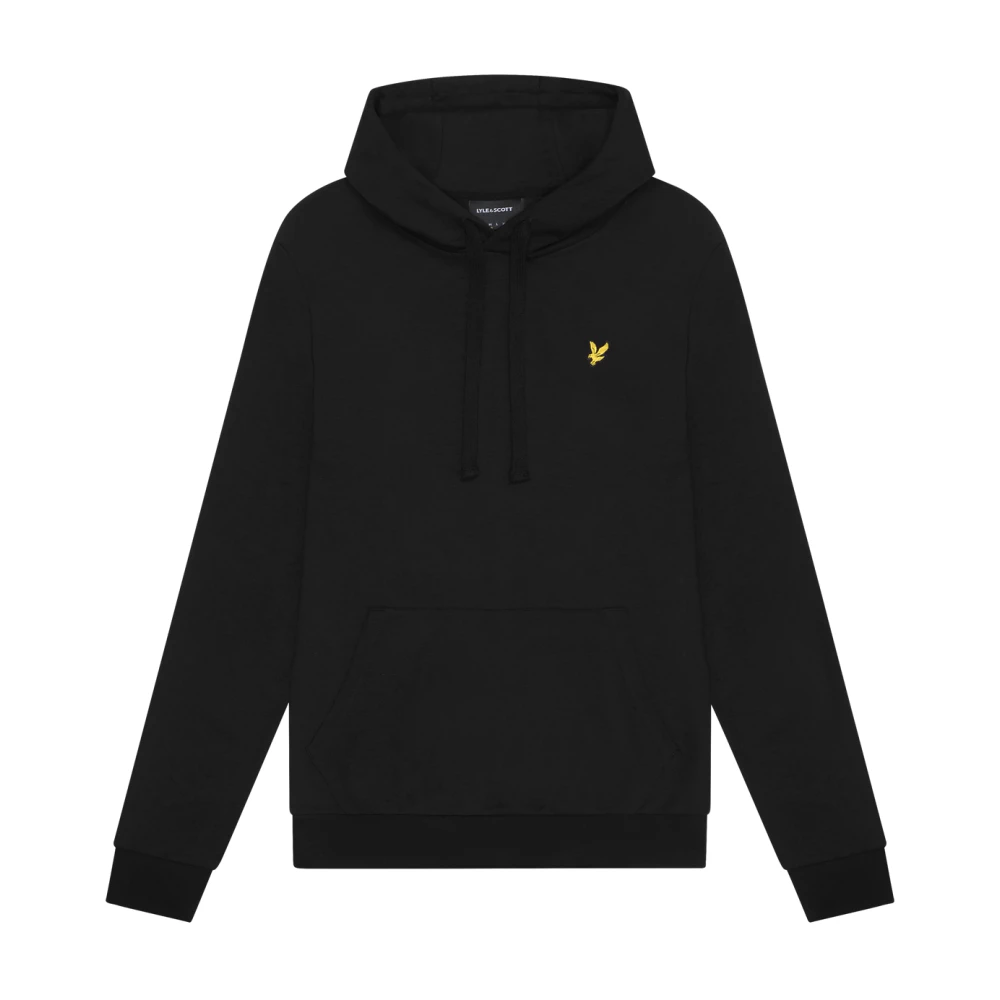 Lyle & Scott Tussenlaag Interlock Hoodie Black Heren