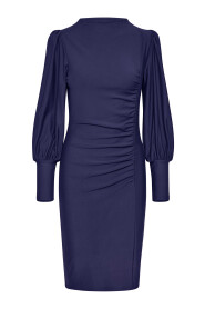 Feminines Midi-Kleid mit Puffärmeln