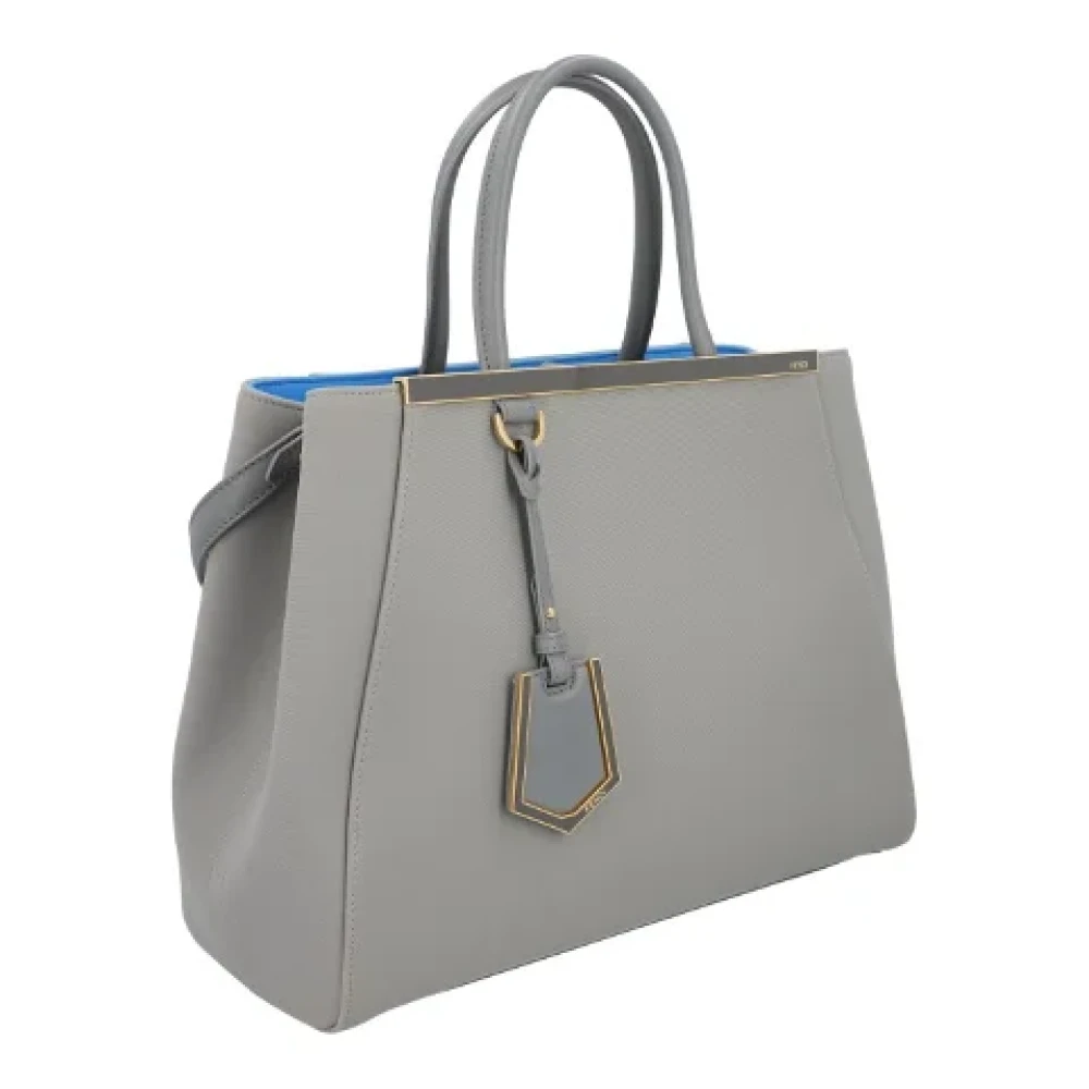 Fendi Vintage Pre-owned Canvas handbags Gray Dames