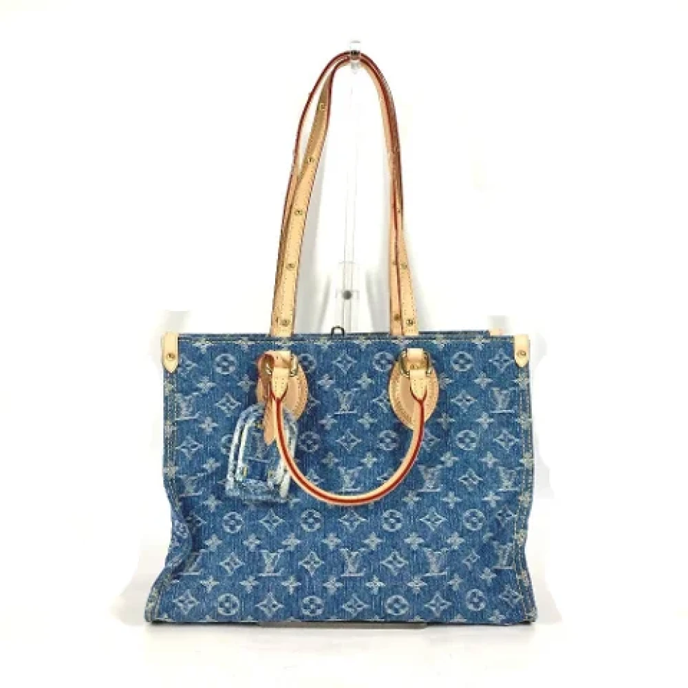 Louis Vuitton Vintage Pre-owned Denim louis-vuitton-bags Blue Dames