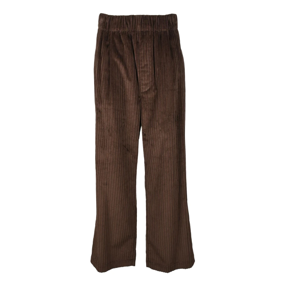 Jejia Katoenen Casual Broek Brown Dames