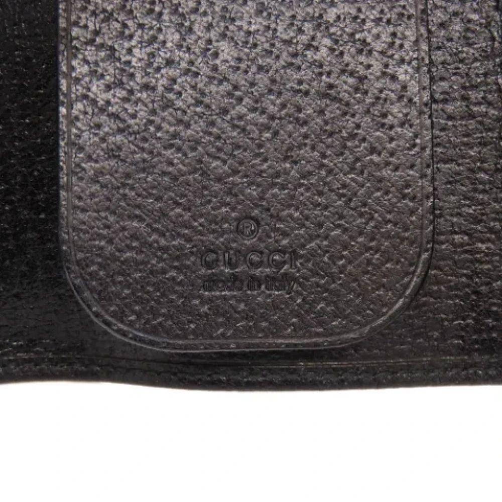 Gucci Vintage Pre-owned Leather key-holders Black Dames