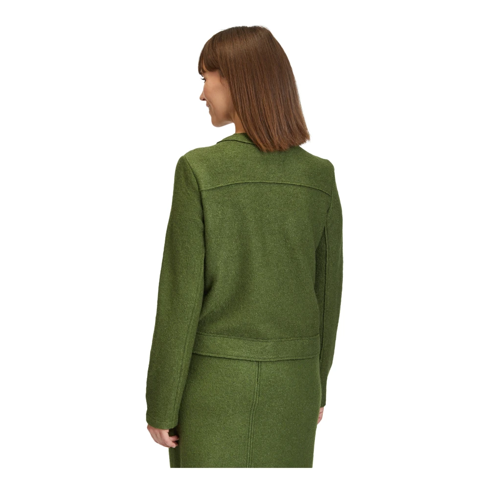 Betty Barclay Casual Blazer Jacket met Zakken Green Dames