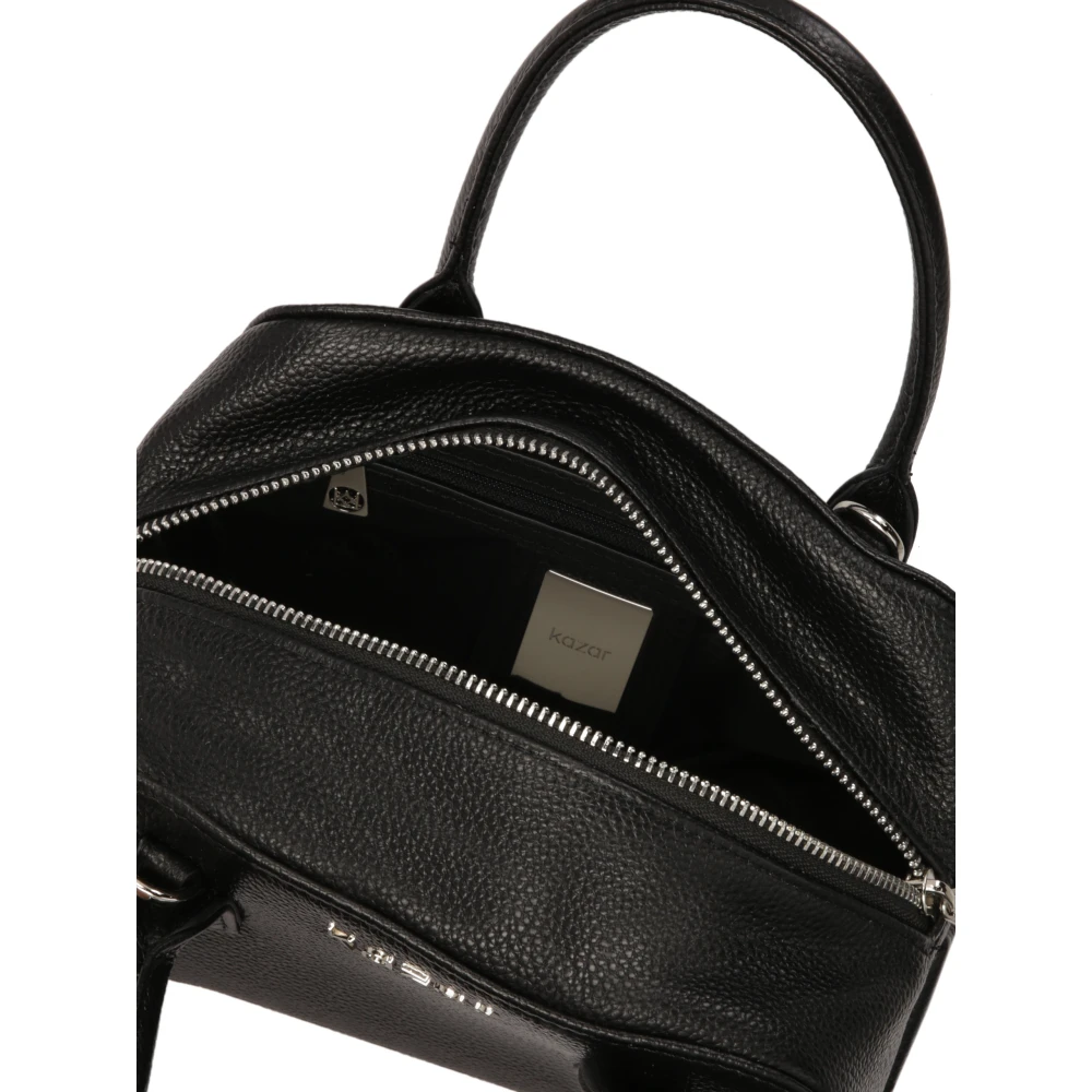 Kazar Zwarte kleine handtas met band en handvatten Black Dames
