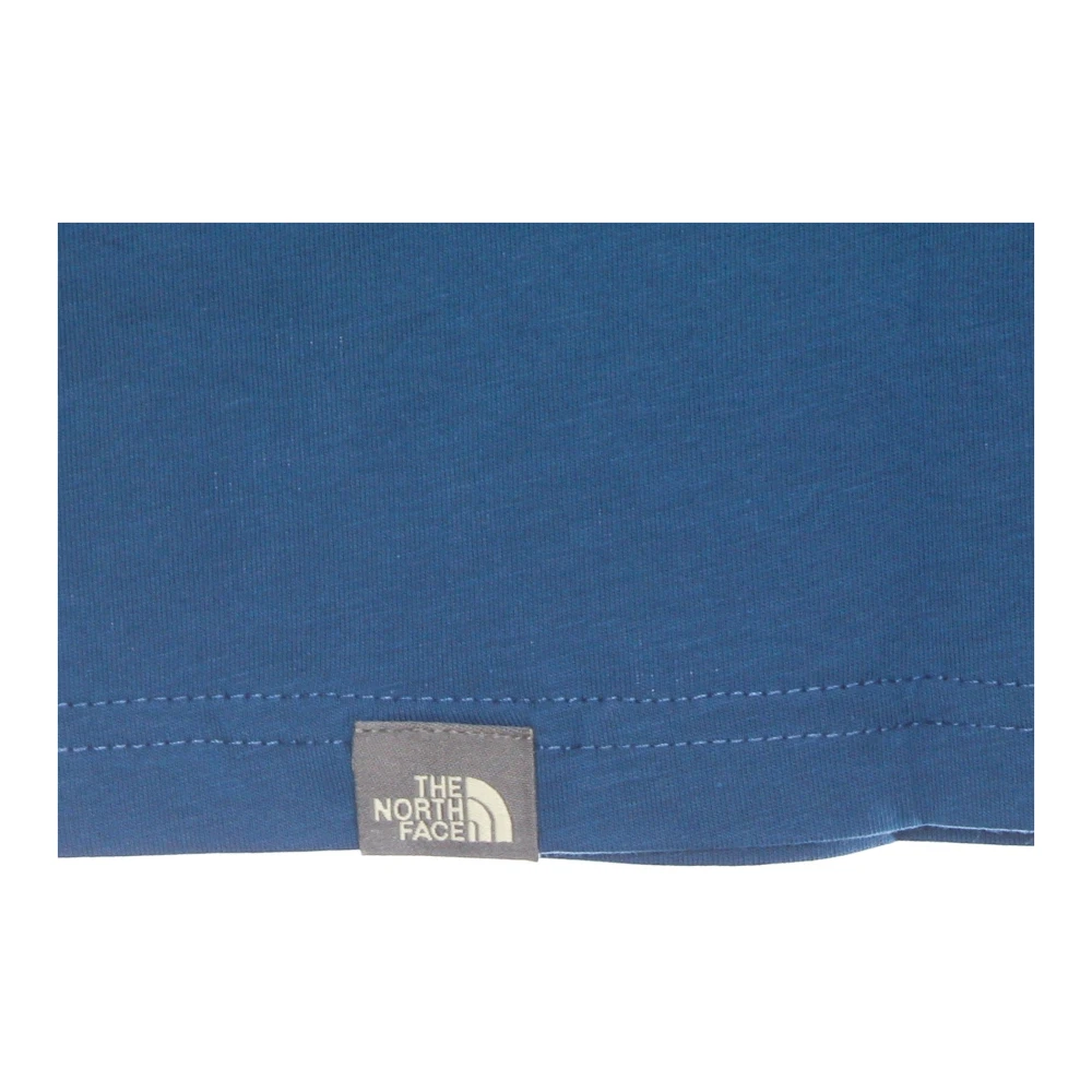 The North Face Blauw Heren Tee Korte Mouw Shirt Blue Heren