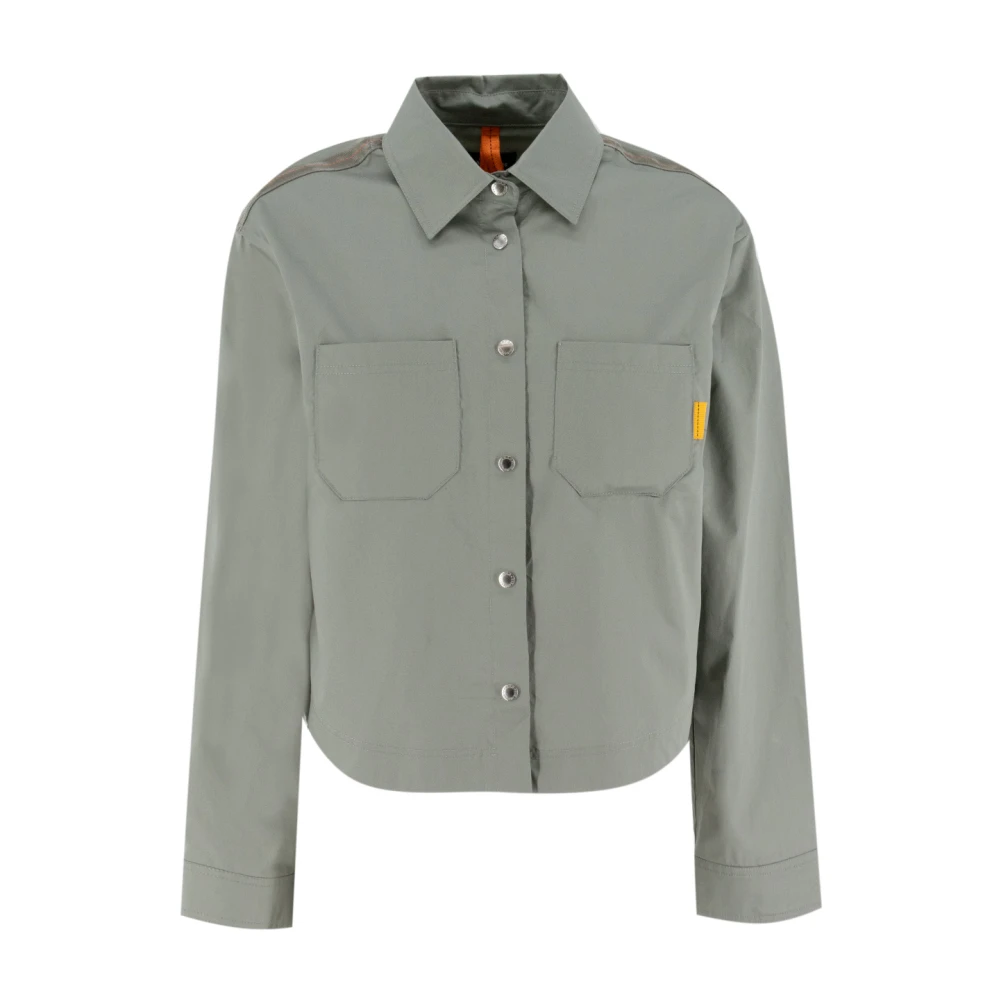 Parajumpers Katoenen Poplin Werkoverhemd Gray Dames