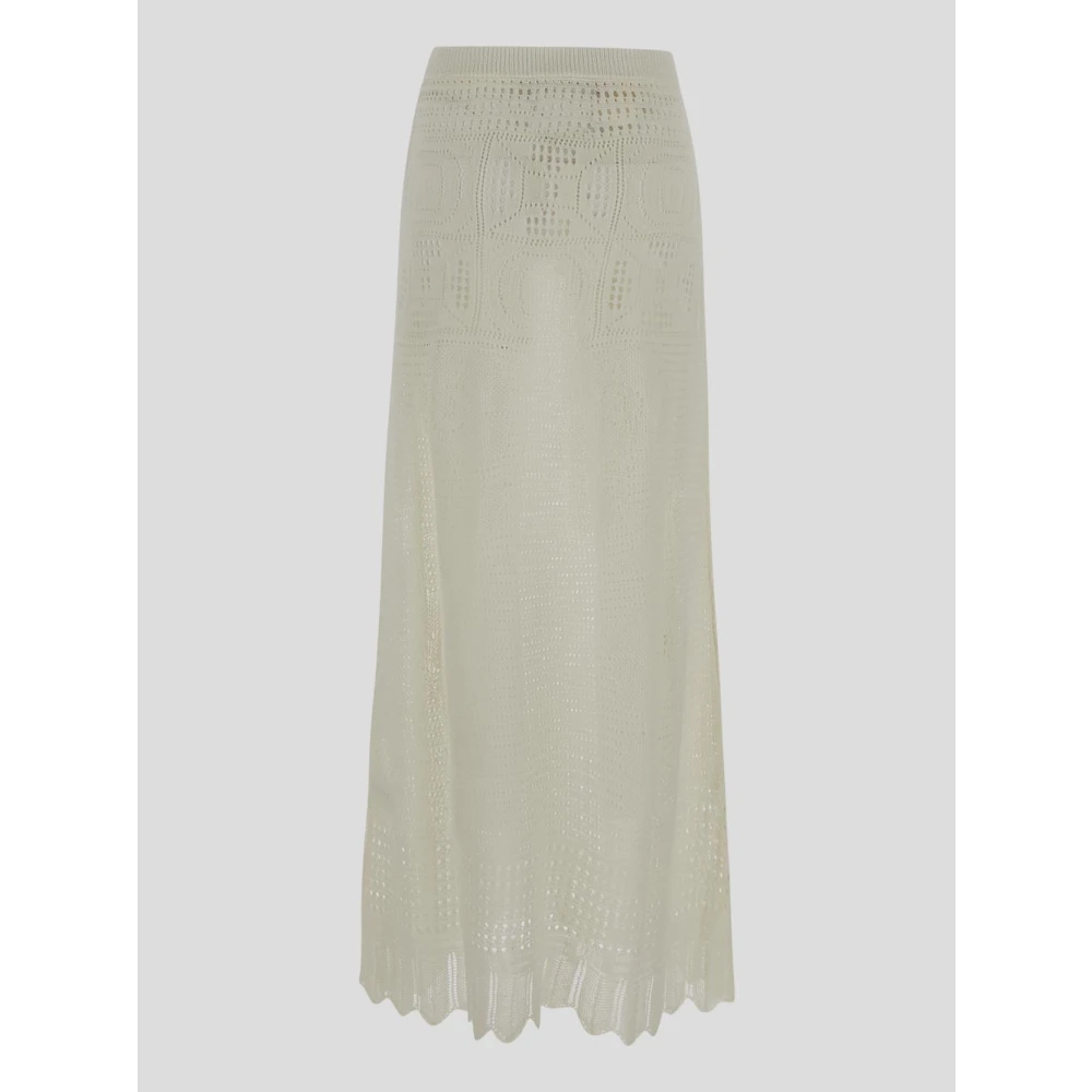 Semicouture Maxi Skirts Beige Dames