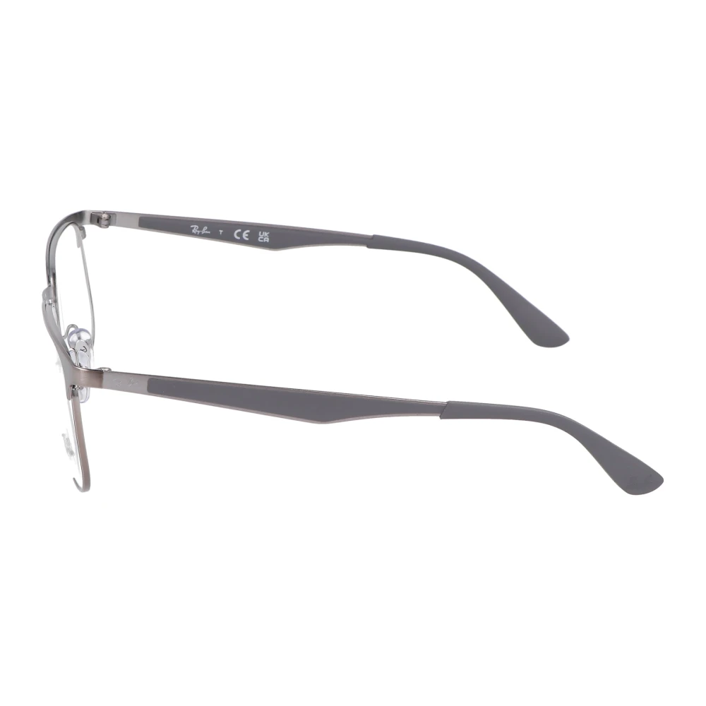 Ray-Ban Vierkante Metalen Montuur Brillen Gray Unisex