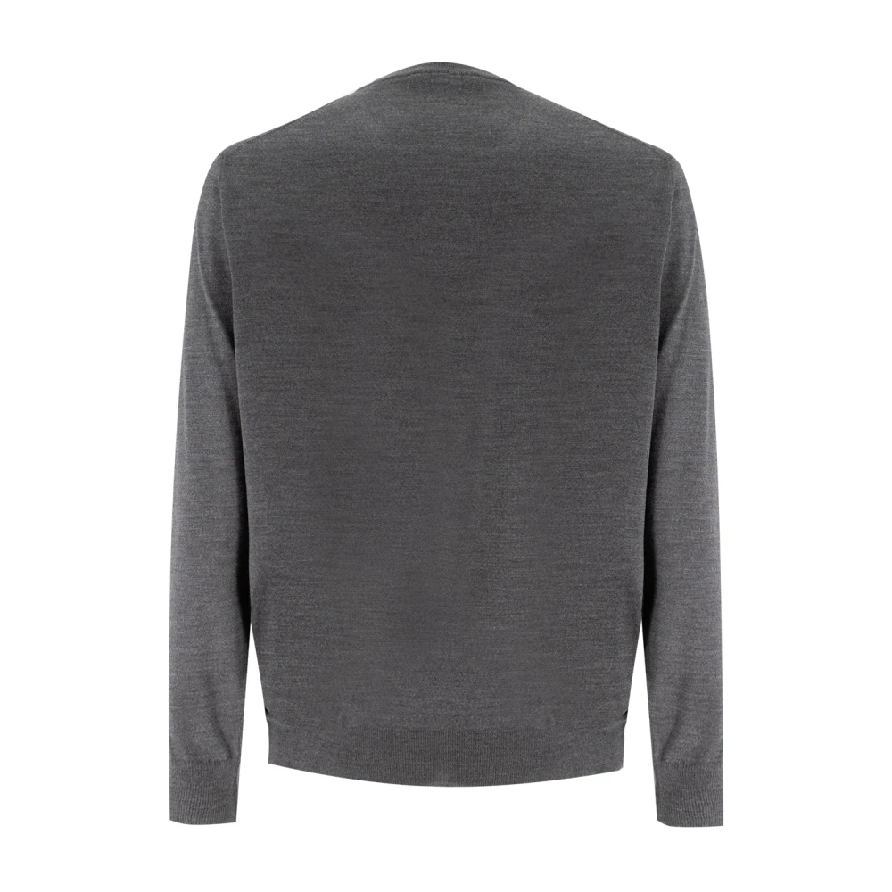 Fedeli Luxe Crew Neck Jumper Gray Heren
