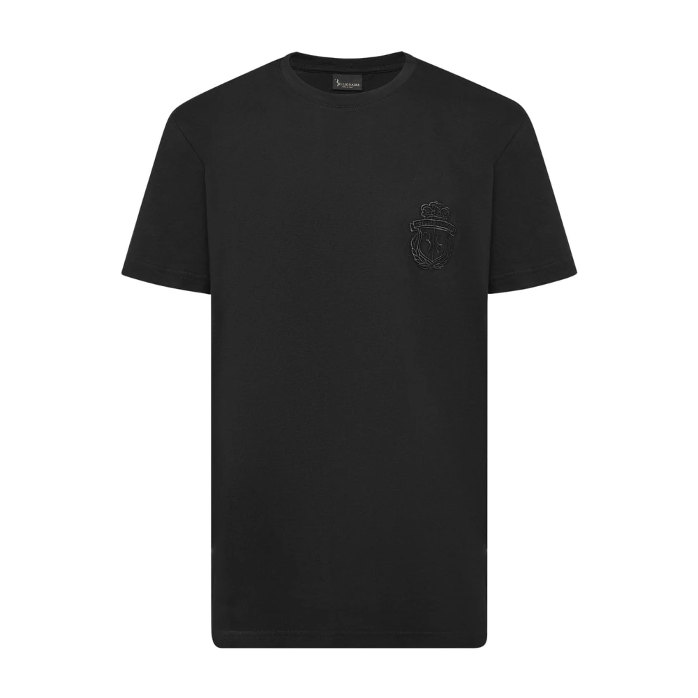 Billionaire Casual Katoenen T-shirt in Blauw Black Heren