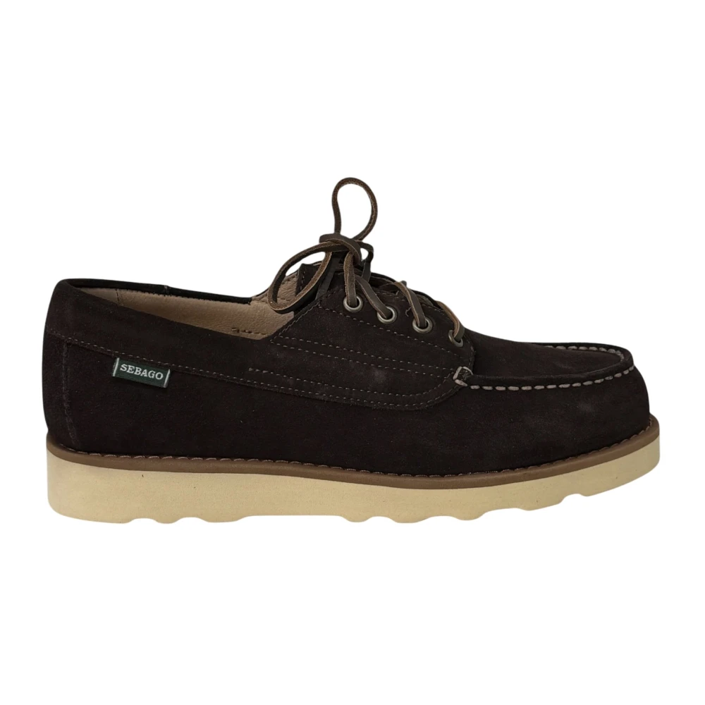 Sebago Uomo Marrone/Scuro Mocassini Bassi Askookfield In Suede - Immagine 4