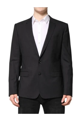 Mörkgrå Slim Fit Blazer
