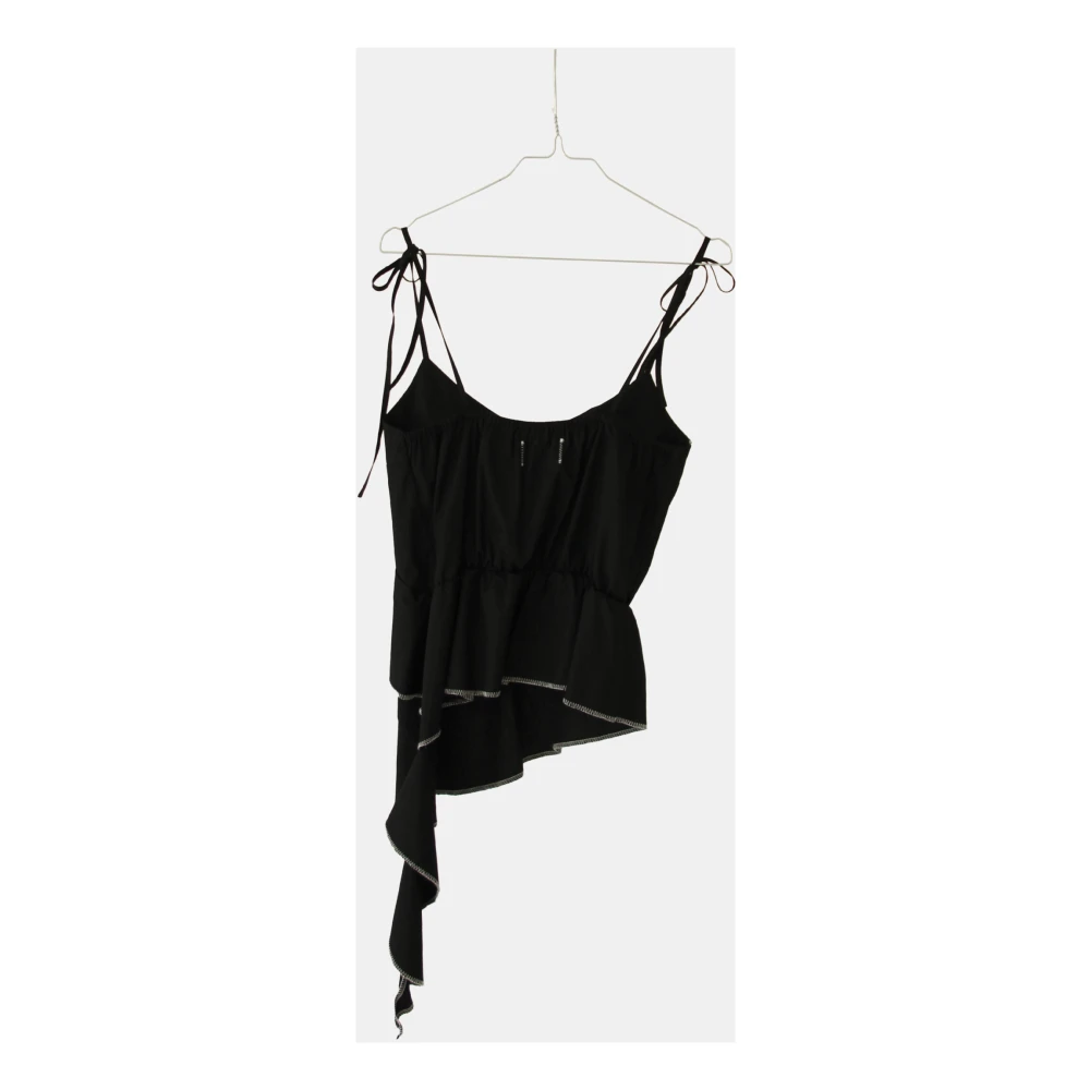 Designers Remix Claire Flare Top Black Dames