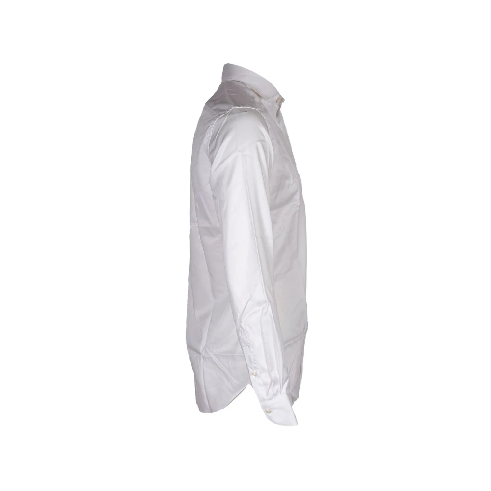 Xacus Heren Reis Twill Overhemd Franse Kraag White Heren
