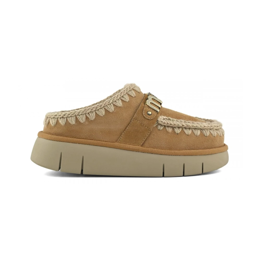 Mou Donna Beige - Bounce Clog Metal Logo - Shoes - 39 Eu
