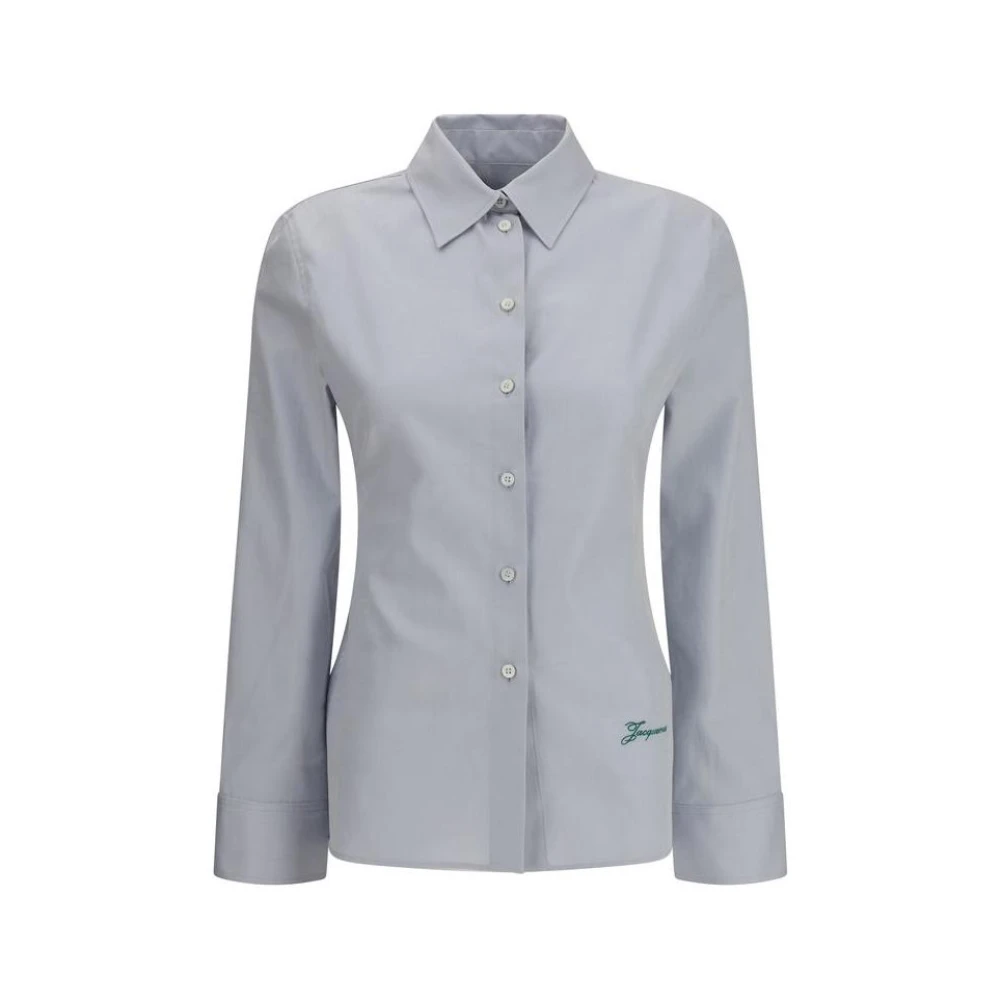 Jacquemus Shirt met uitgesneden rug en verstelbare gesp Blue Dames