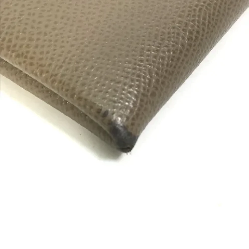 Hermès Vintage Pre-owned Leather home-office Gray Dames