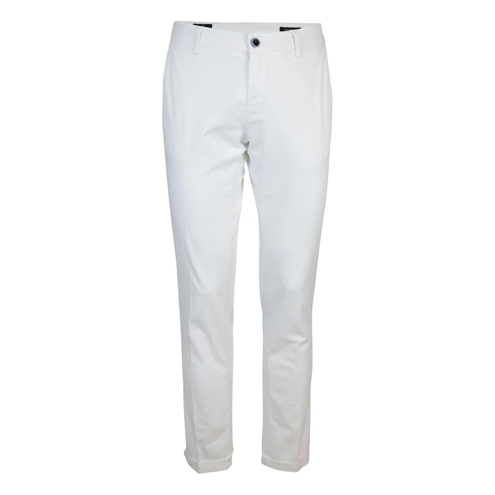 Mason's Slim Fit Vita Byxor White, Herr