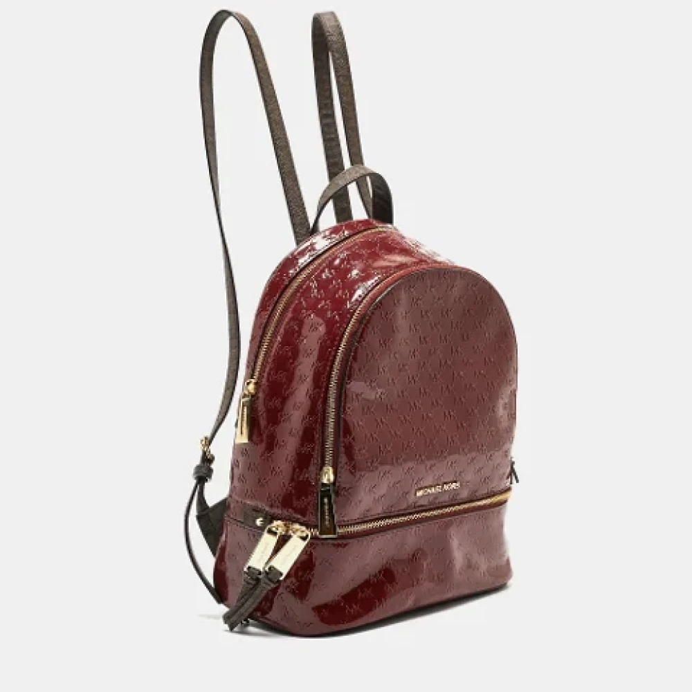 Michael Kors Pre-owned Leather backpacks Red Dames