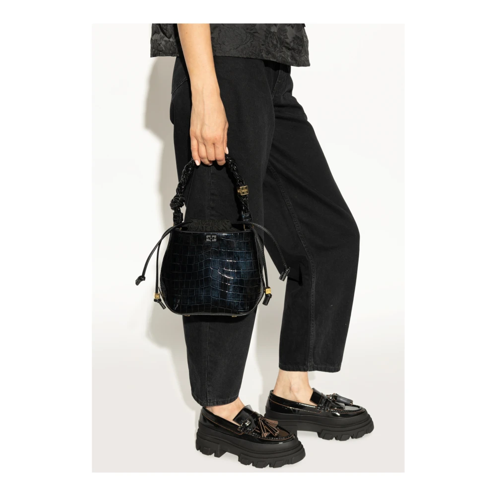 Ganni Schoudertas Black Dames