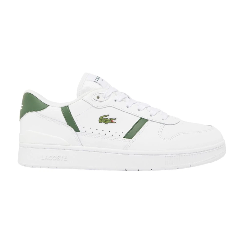 Lacoste Moderne T-Clip Sneakers met TPU-hiel Heren Schoenen Wit