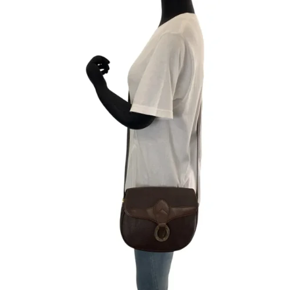 Dior Vintage Pre-owned Canvas crossbody-bags Brown Dames