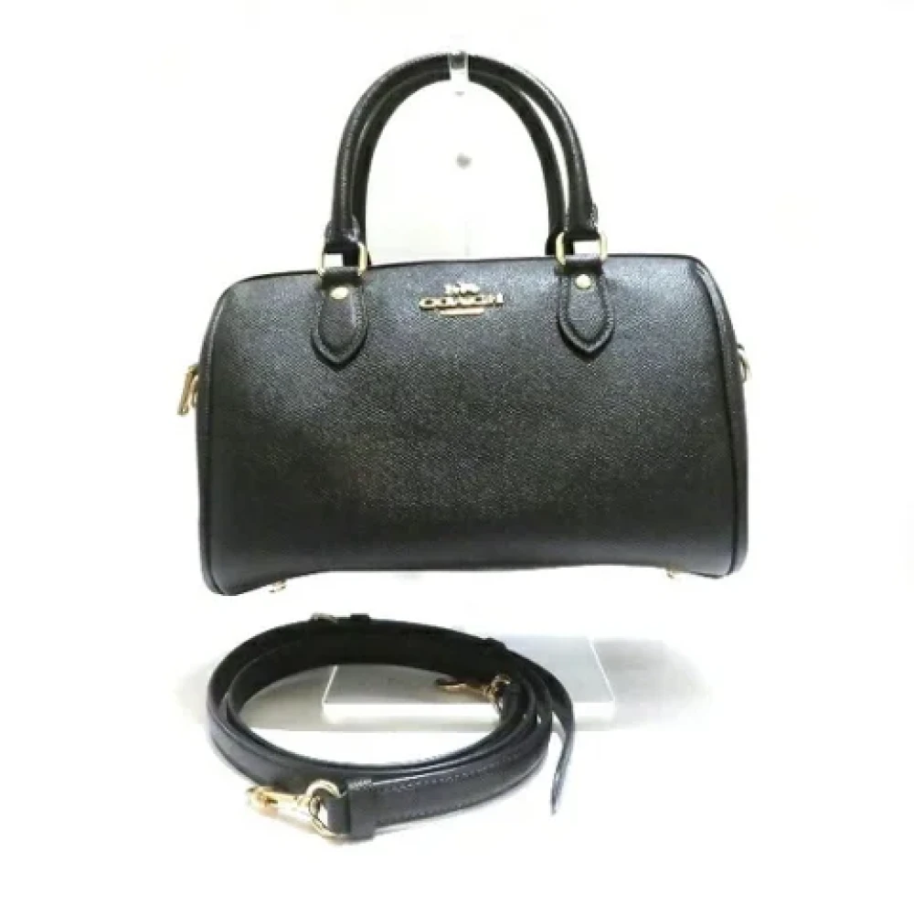 Coach Pre-owned Leather handbags Black Dames
