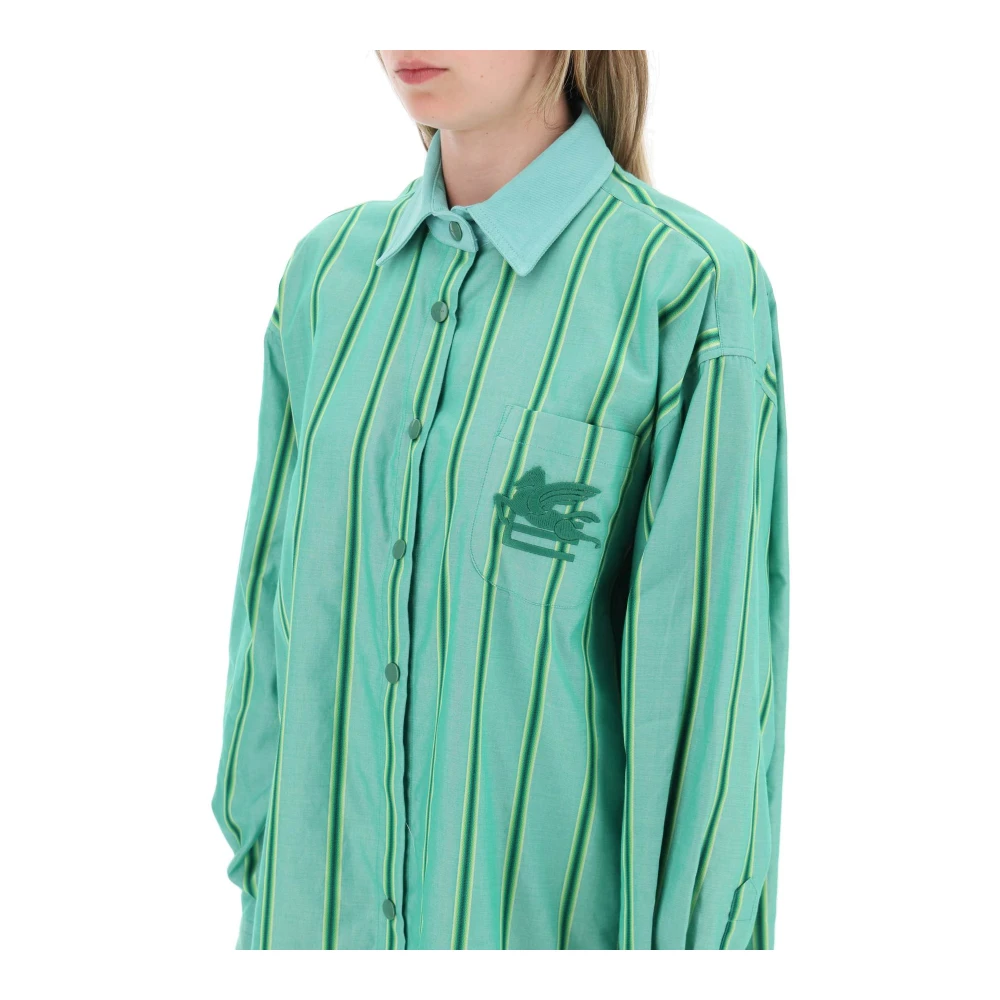 ETRO Shirt Dresses Green Dames