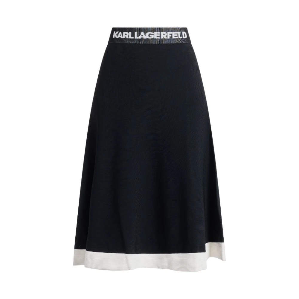 Karl Lagerfeld Zwart Laag WIT Logo Black Dames