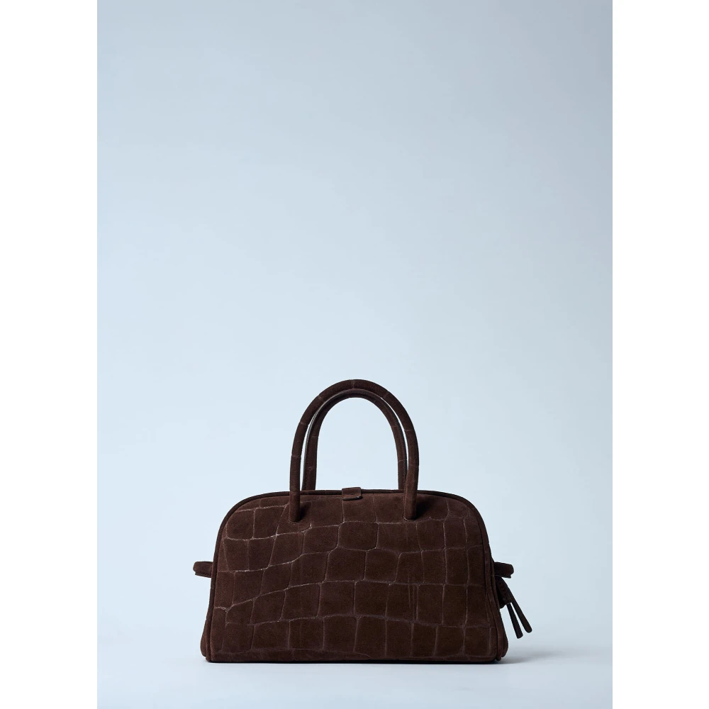 Jacquemus Krokodil-geprint Leren Handtas Brown Dames