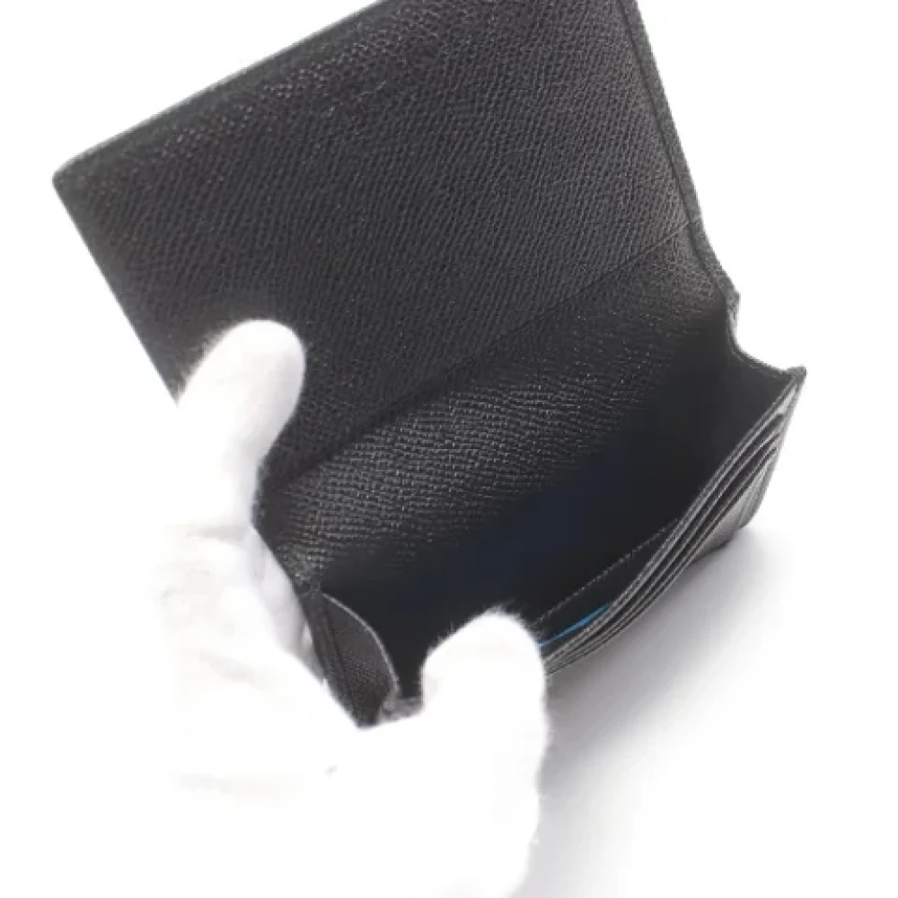 Bvlgari Vintage Pre-owned Leather wallets Black Dames
