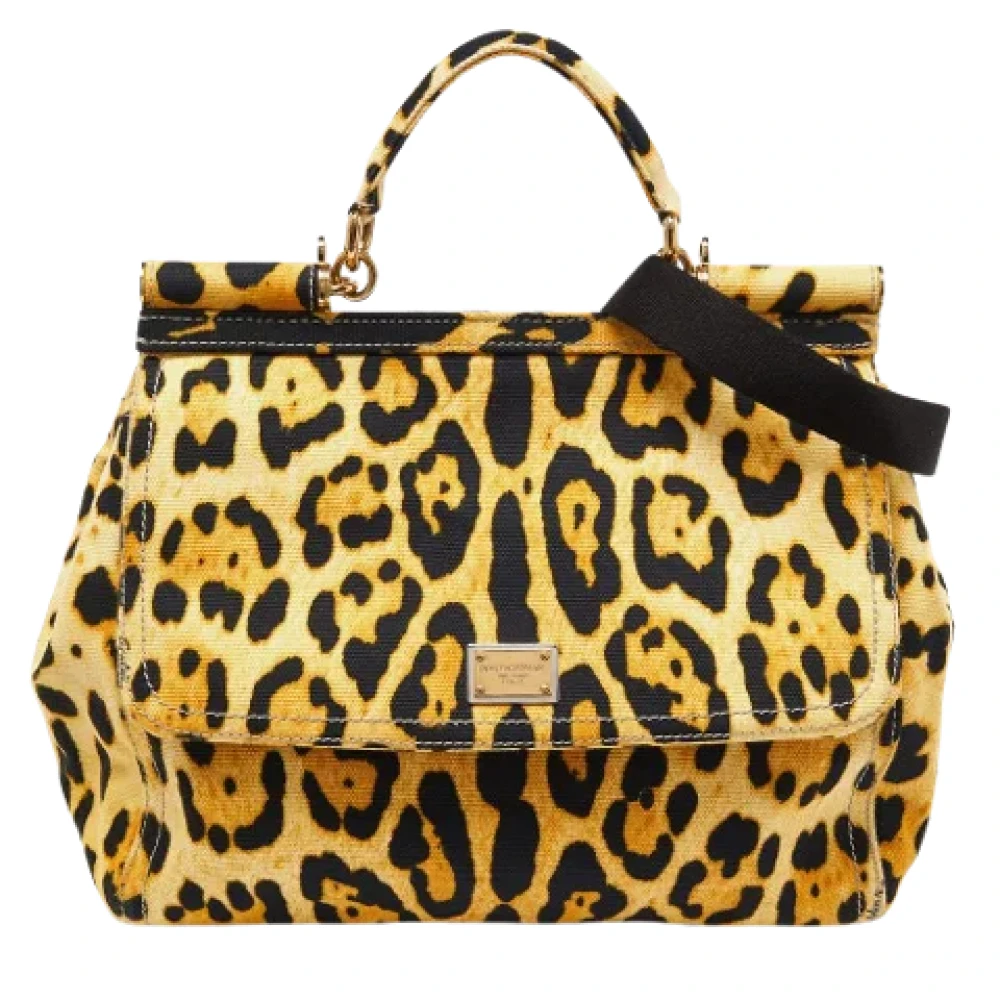 Dolce & Gabbana Pre-owned Canvas handbags Beige Dames