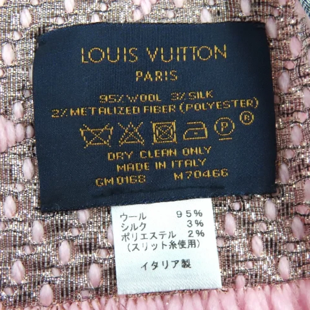 Louis Vuitton Vintage Pre-owned Canvas scarves Pink Dames